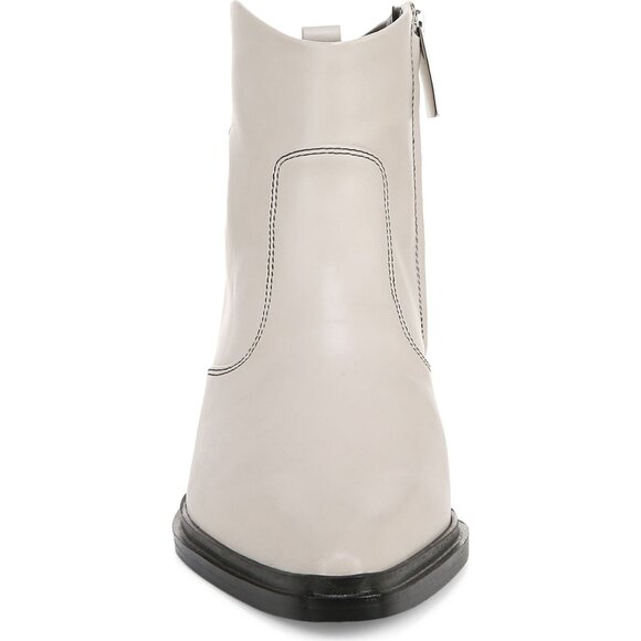 🆕FRANCO SARTO Blake Pointed Toe Western Zip Bootie Ankle Boot 8 White - Picture 7 of 16